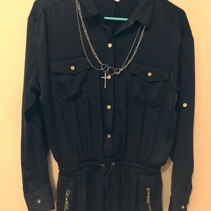 Jennifer Lopez Jumpsuit Black XS